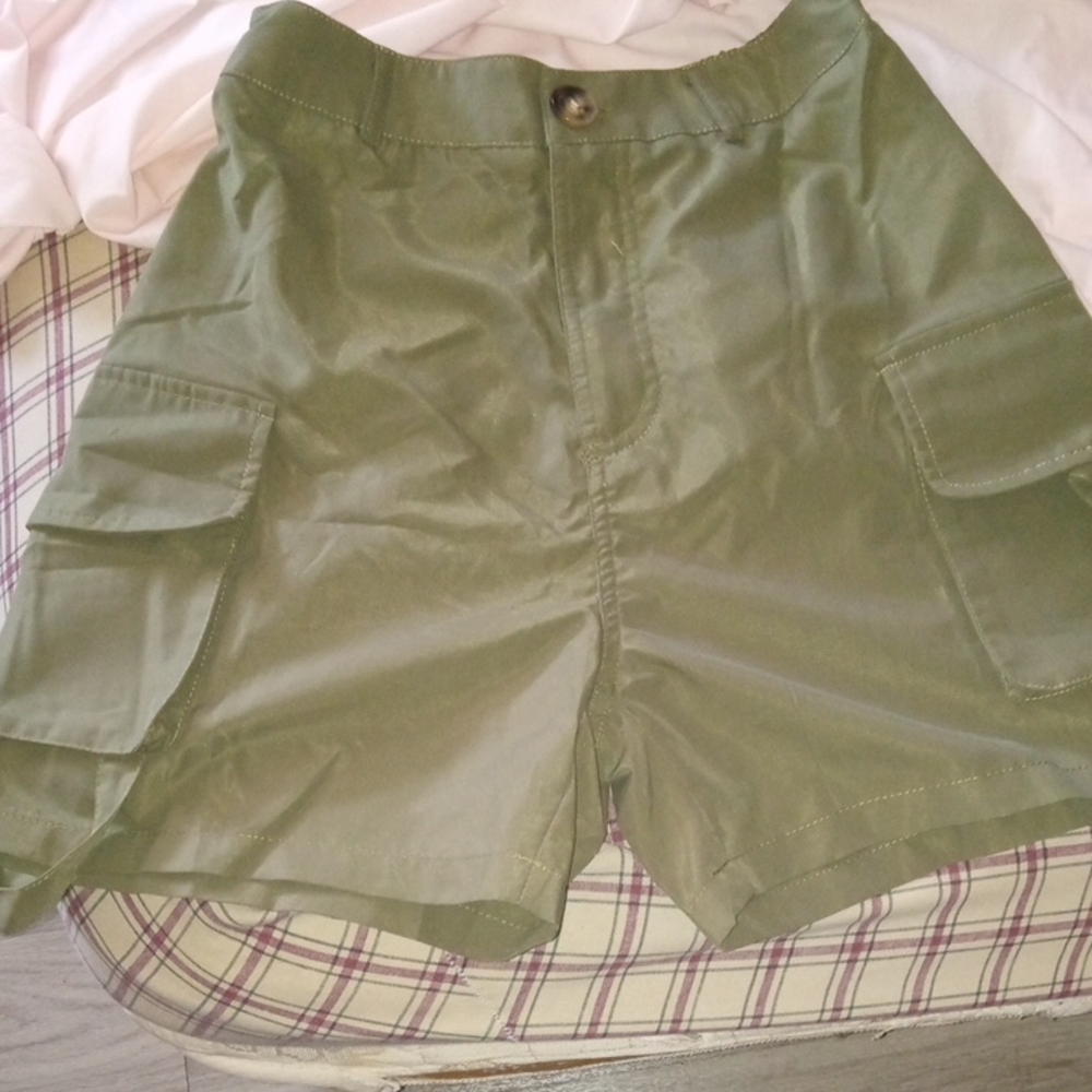 Olive Green Women's Cargo Shorts